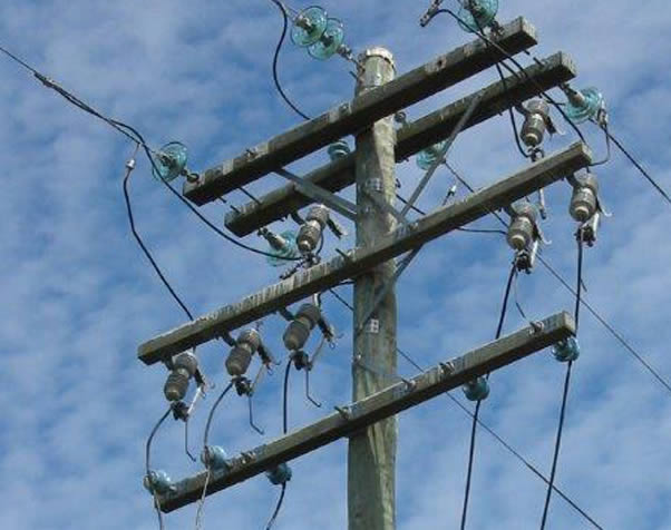 Large image of Cross Arms in situ on a power pole