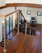 Thumbnail of Upstairs landing of Premium Grade Forest Red Floor looking down to main living area