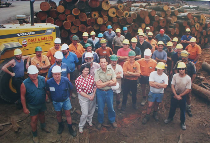 Photo of original Hardwood Mill team 1995