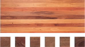 Select grade sample of Grey Ironbark flooring