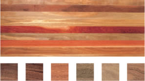 Select grade sample of Mixed Hardwoods flooring