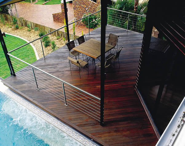Large image of Select Grade Forest Red Decking on pool verandah