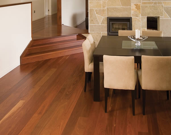 Large image of Premium Grade Forest Red Overlay Floor in the dining area