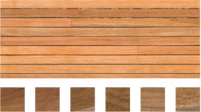 Select grade sample of Spotted Gum flooring