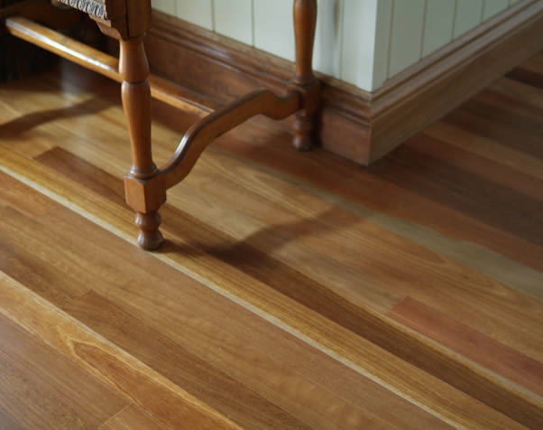 Large image of Close up of the colour variations of a premium Grade Spotted Gum Floor